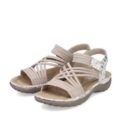 Women'S Strappy Sandals Cream Beige Ladies Sandals & Sandals