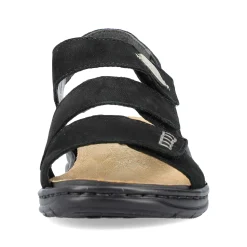 Clearance Women'S Strappy Sandals Jet Black Ladies Sandals & Sandals