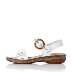 Sale Women'S Strappy Sandals Pure White Ladies Sandals & Sandals
