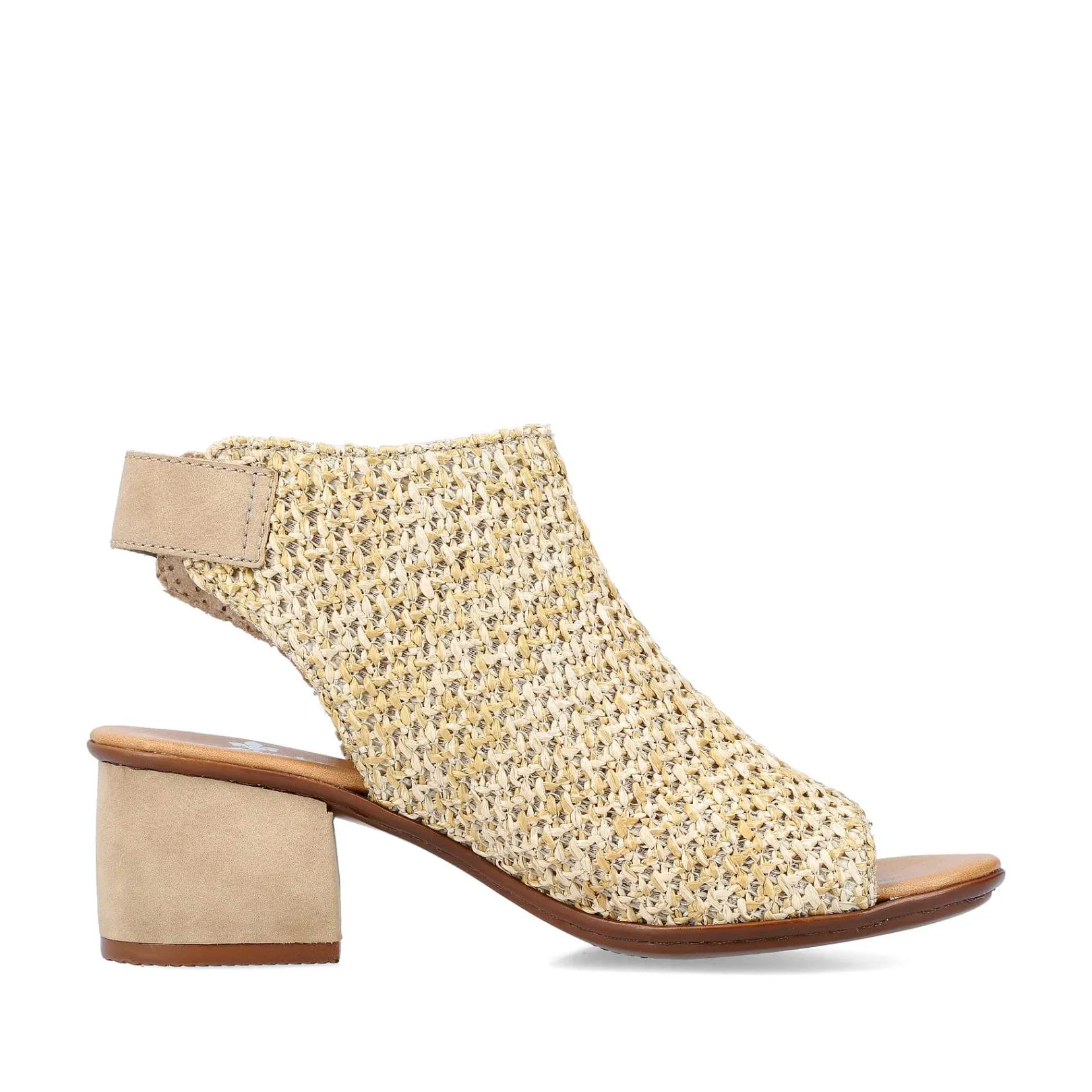 Best Women'S Strappy Sandals Sand Beige Ladies Heeled Shoes