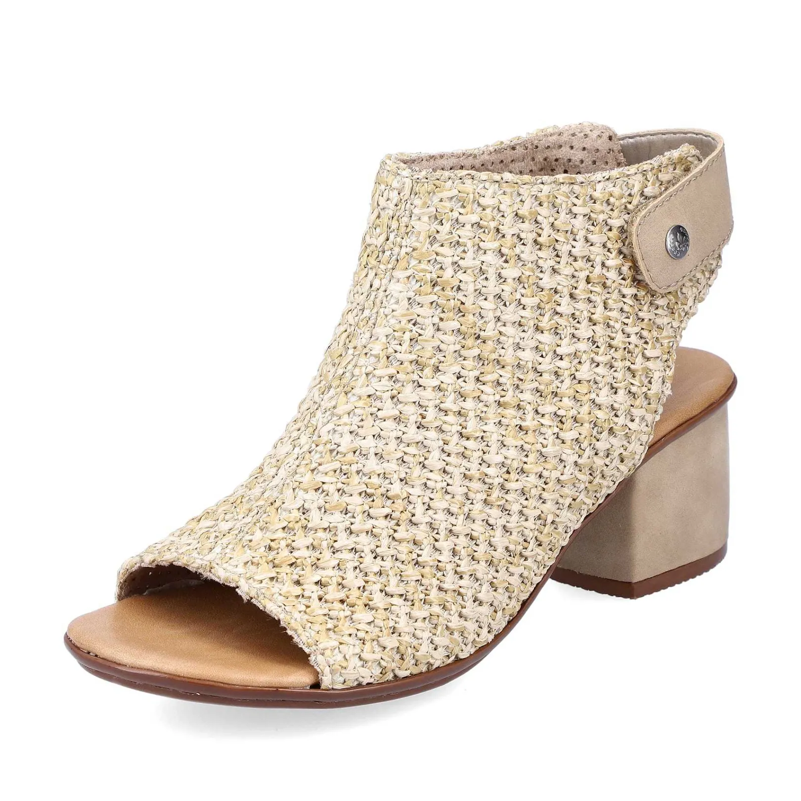 Best Women'S Strappy Sandals Sand Beige Ladies Heeled Shoes