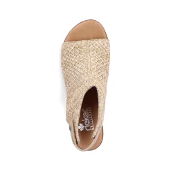 Best Women'S Strappy Sandals Sand Beige Ladies Heeled Shoes