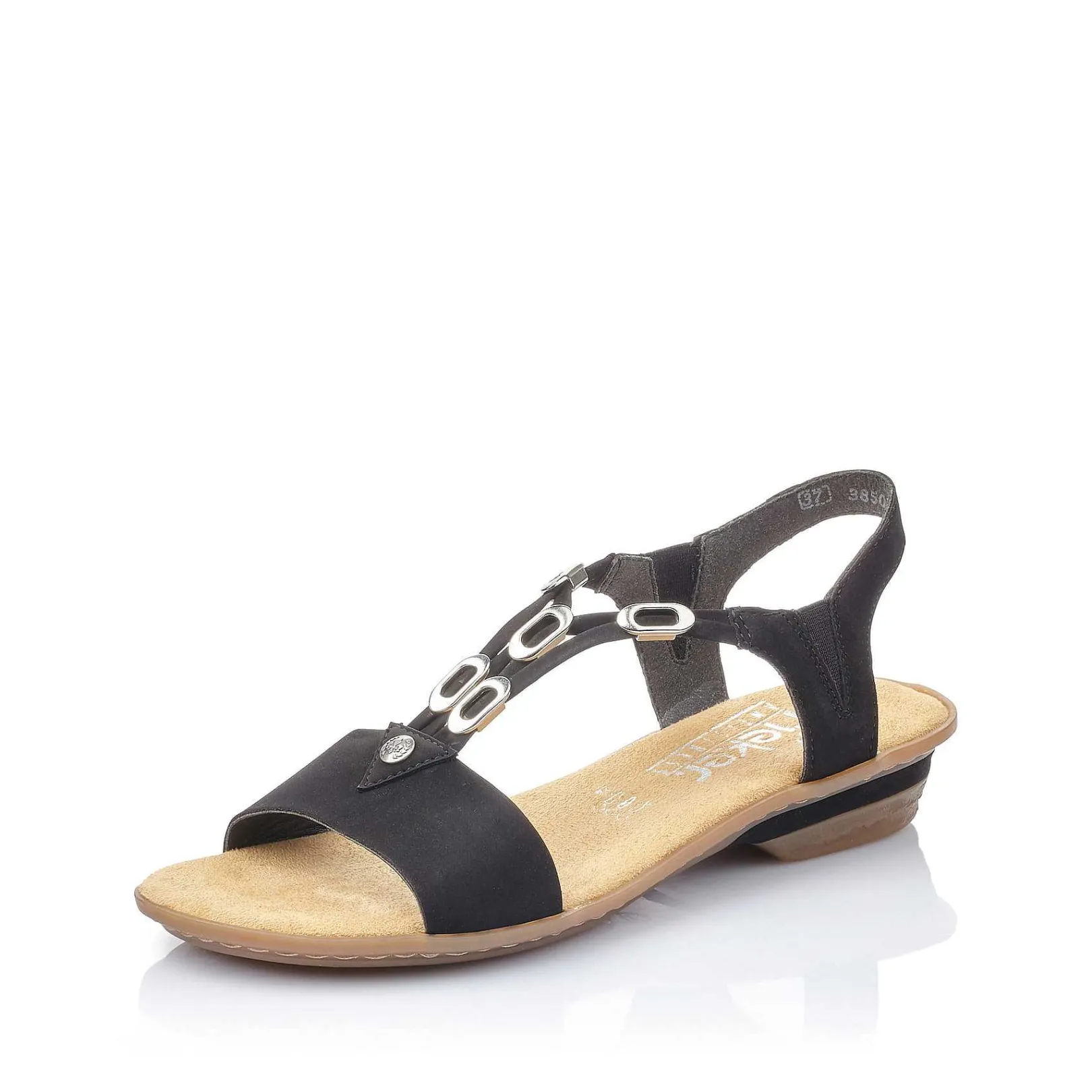 Online Women'S Strappy Sandals Jet Black Ladies Sandals & Sandals