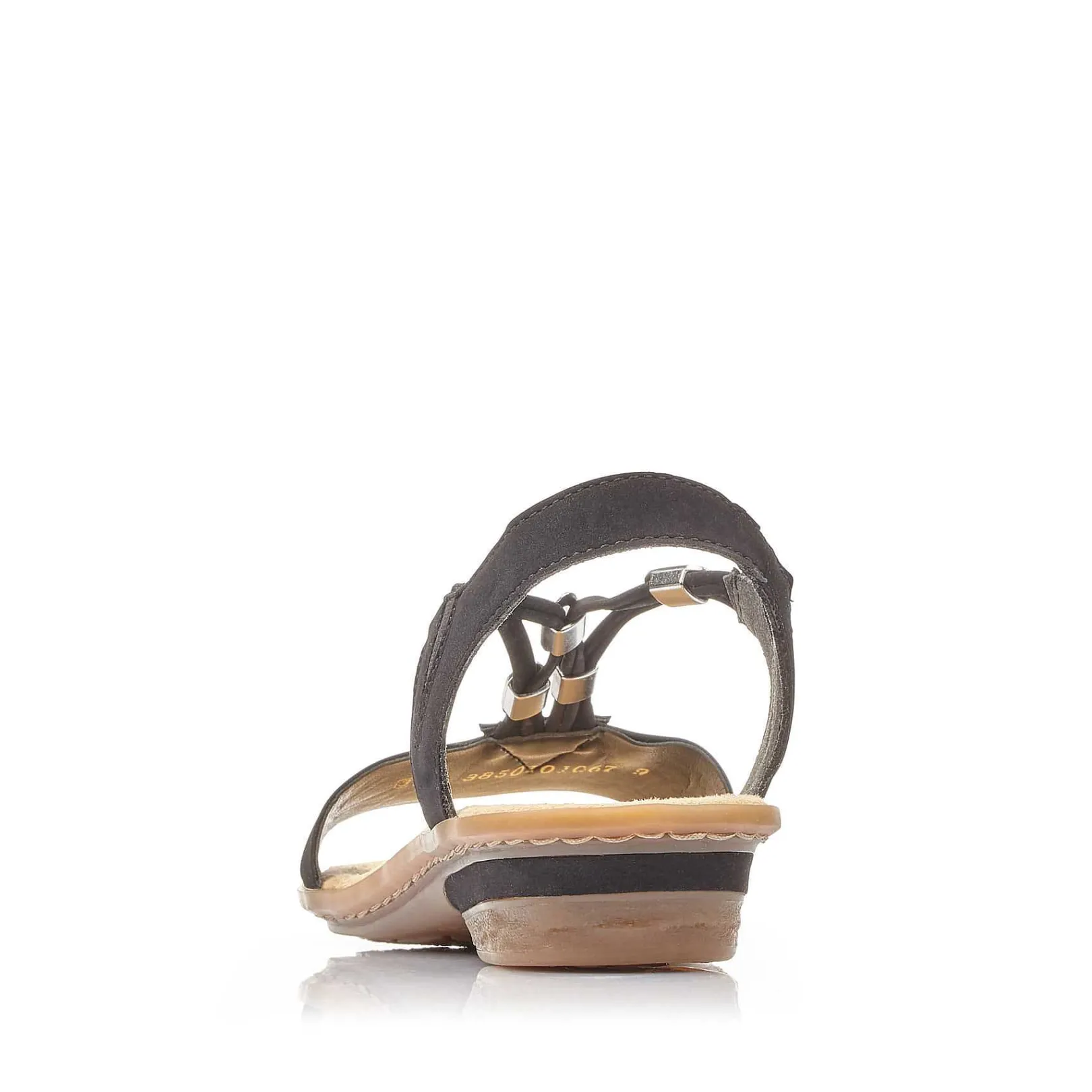 Online Women'S Strappy Sandals Jet Black Ladies Sandals & Sandals