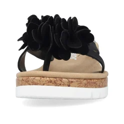 Best Women'S Toe Separator Jet Black Ladies Mules & Slippers