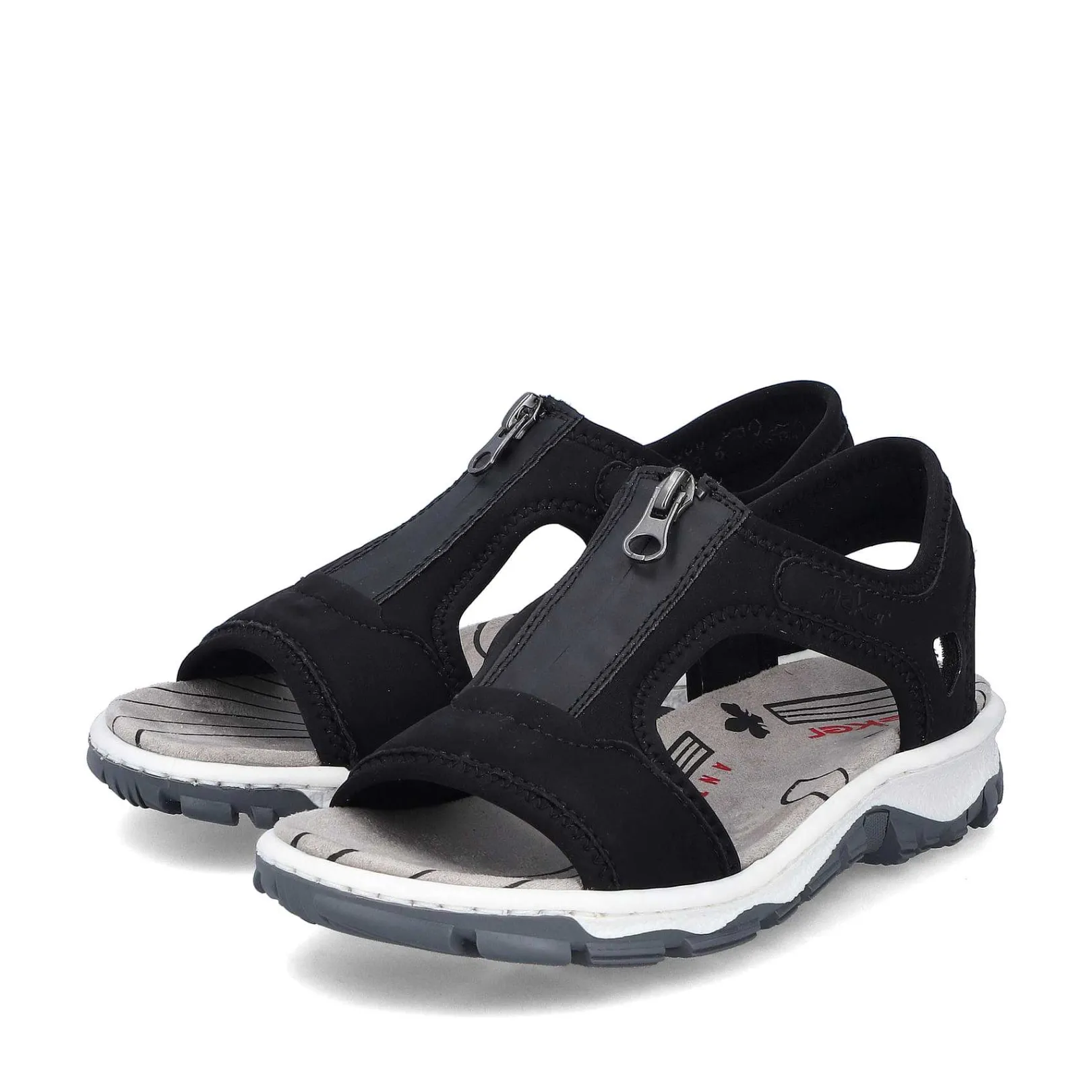 New Women'S Trekking Sandals Jet Black Ladies Sandals & Sandals