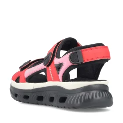 Hot Women'S Trekking Sandals Fire Red Ladies Colorful Styles