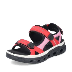 Hot Women'S Trekking Sandals Fire Red Ladies Colorful Styles