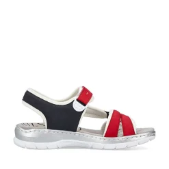Best Women'S Trekking Sandals Fire Red-Navy Blue Ladies Sandals & Sandals