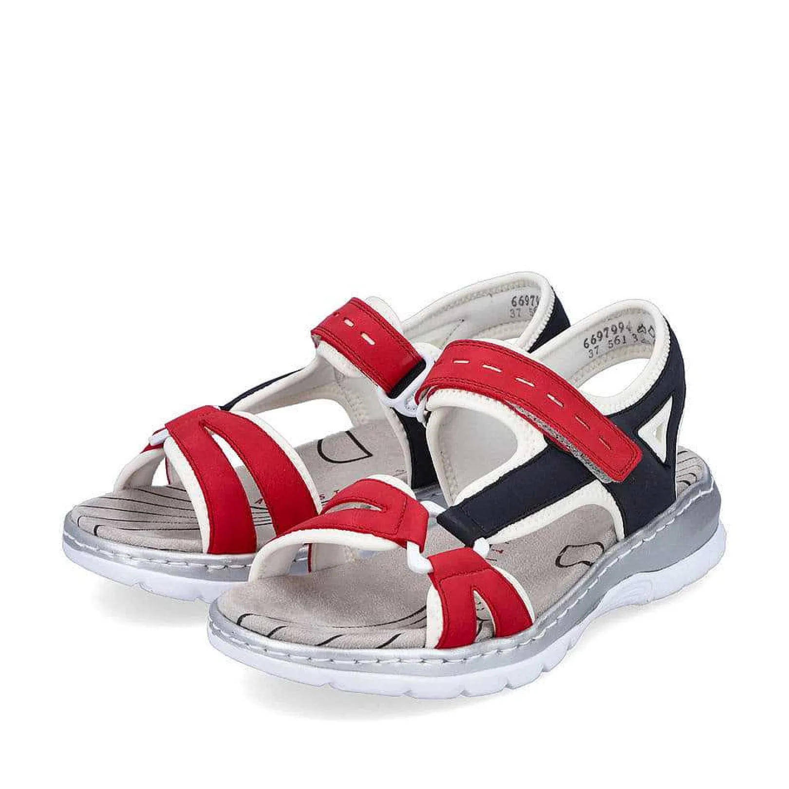 Best Women'S Trekking Sandals Fire Red-Navy Blue Ladies Sandals & Sandals