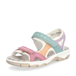 Discount Women'S Trekking Sandals White-Multicolored Ladies Colorful Styles