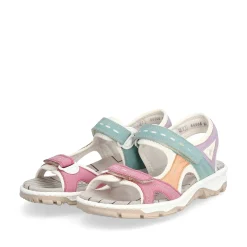 Discount Women'S Trekking Sandals White-Multicolored Ladies Colorful Styles