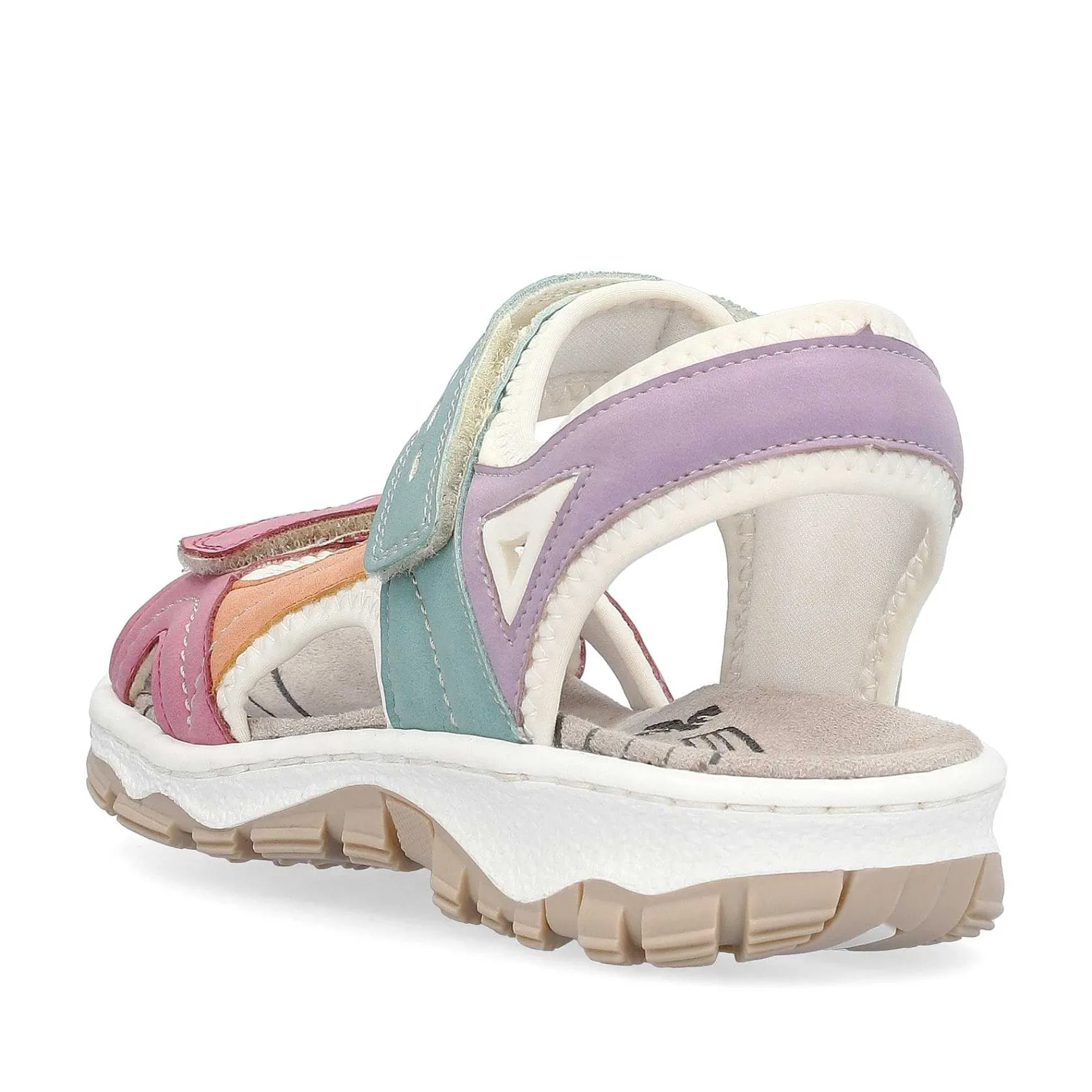 Discount Women'S Trekking Sandals White-Multicolored Ladies Colorful Styles