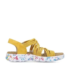 Hot Women'S Trekking Sandals Sunflower Yellow-Multi Ladies Colorful Styles