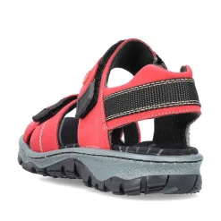 Hot Women'S Trekking Sandals Fire Red Ladies Colorful Styles