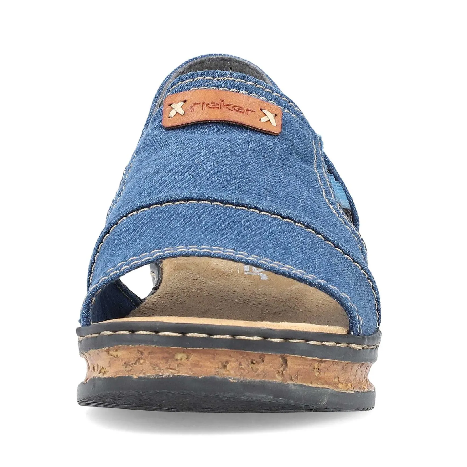 Clearance Women'S Wedge Sandals Sea Blue Ladies Heeled Shoes