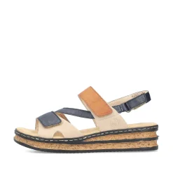 Online Women'S Wedge Sandals Slate Blue Ladies Heeled Shoes