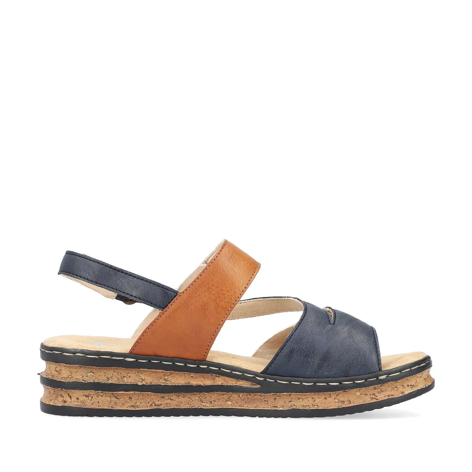 Online Women'S Wedge Sandals Slate Blue Ladies Heeled Shoes
