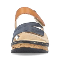 Online Women'S Wedge Sandals Slate Blue Ladies Heeled Shoes
