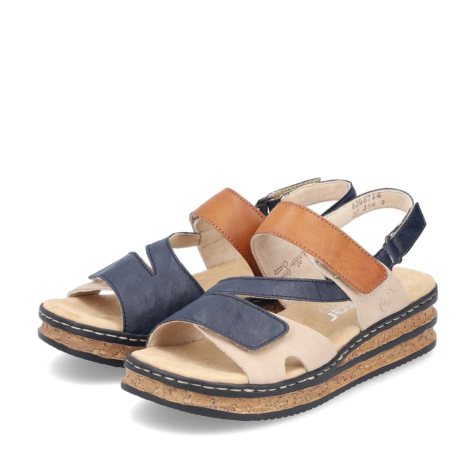 Online Women'S Wedge Sandals Slate Blue Ladies Heeled Shoes