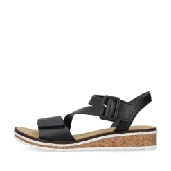 New Women'S Wedge Sandals Matt Black Men'S Summer Shoes