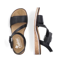 New Women'S Wedge Sandals Matt Black Men'S Summer Shoes