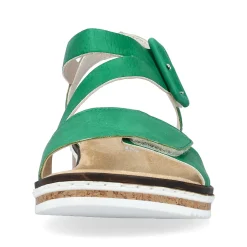 Hot Women'S Wedge Sandals Grass Green Ladies Heeled Shoes