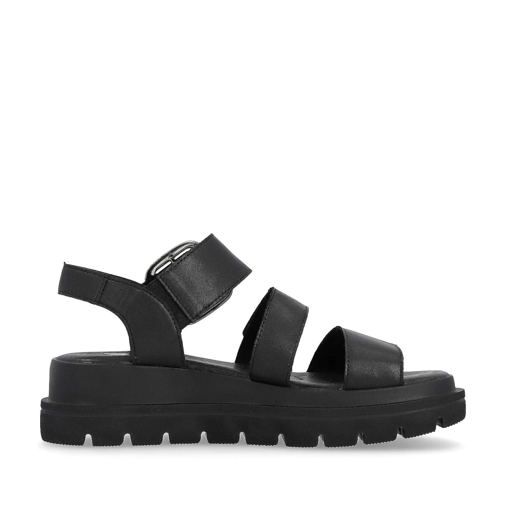 Women'S Wedge Sandals Midnight Black Ladies Heeled Shoes