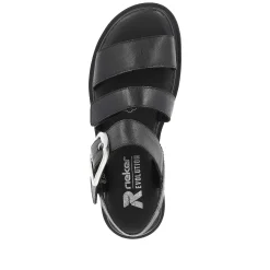 Women'S Wedge Sandals Midnight Black Ladies Heeled Shoes