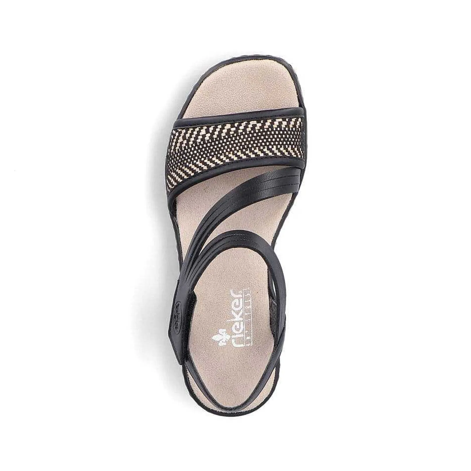 Sale Women'S Wedge Sandals Asphalt Black Ladies Heeled Shoes