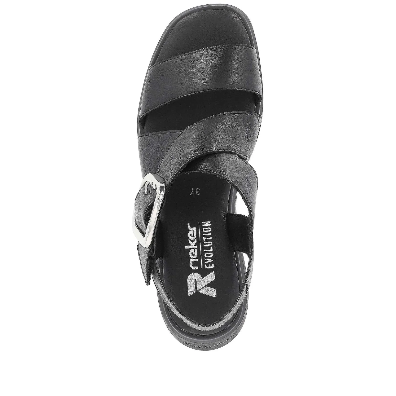 Clearance Women'S Wedge Sandals Noir Ladies Heeled Shoes