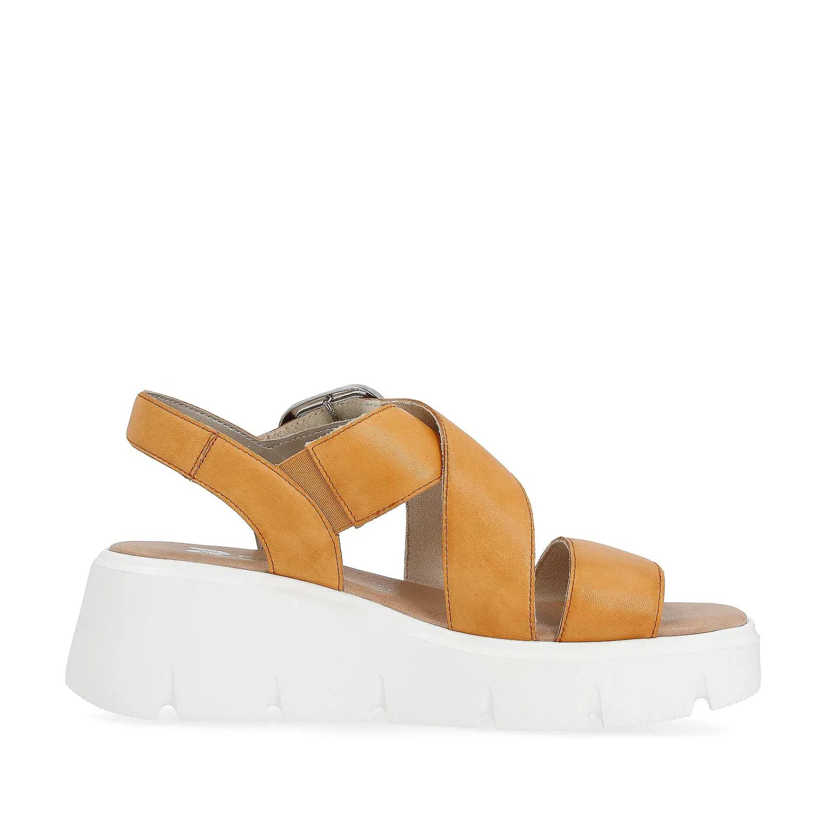 Women'S Wedge Sandals Saffron Ladies Heeled Shoes