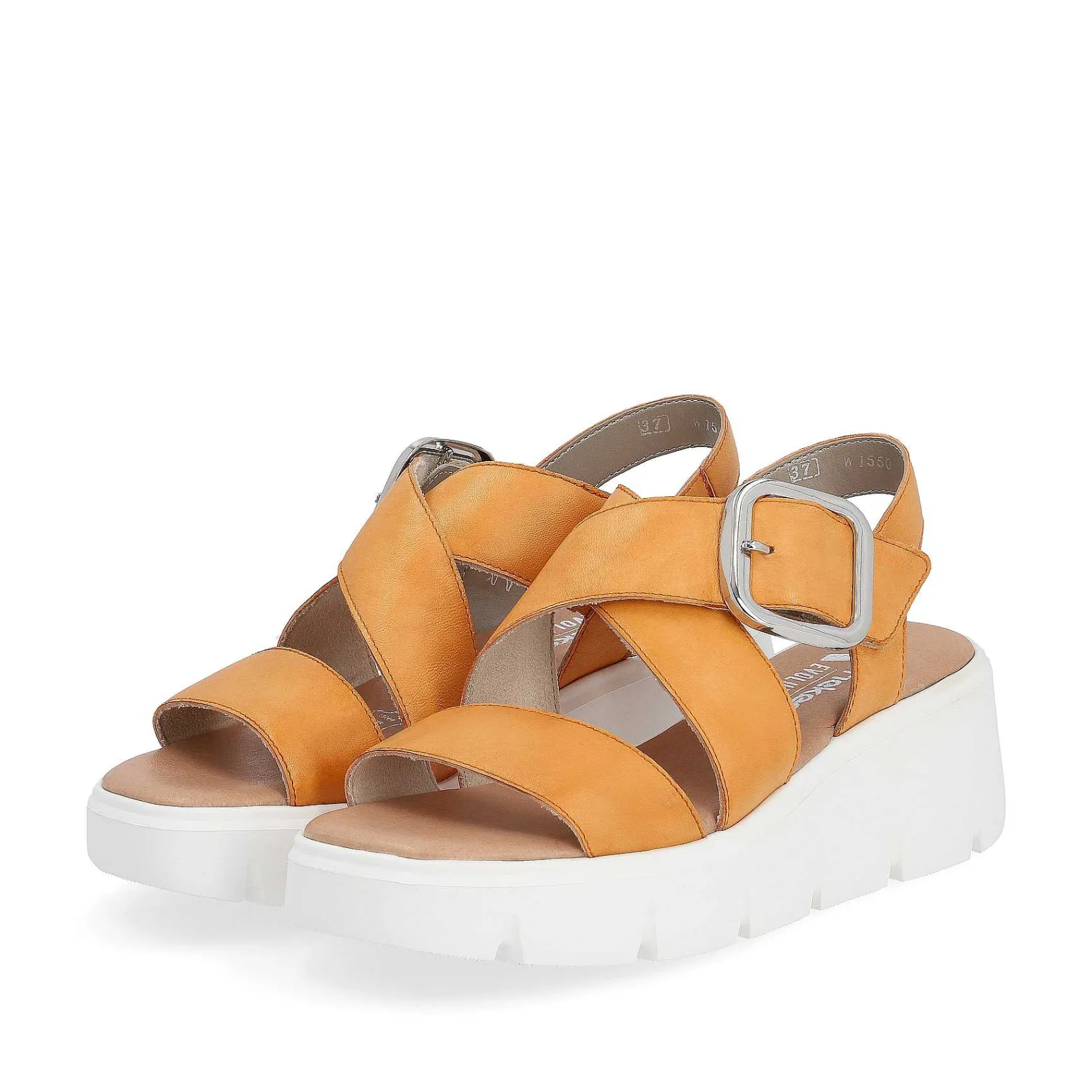 Women'S Wedge Sandals Saffron Ladies Heeled Shoes