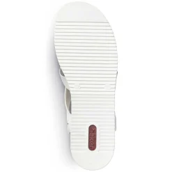 Clearance Women'S Wedge Sandals Pearl White Ladies Heeled Shoes