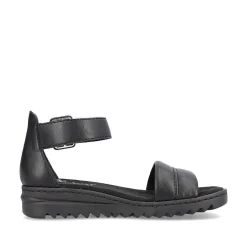 Best Women'S Wedge Sandals Asphalt Black Ladies Sandals & Sandals