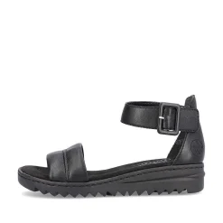 Best Women'S Wedge Sandals Asphalt Black Ladies Sandals & Sandals