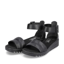 Best Women'S Wedge Sandals Asphalt Black Ladies Sandals & Sandals