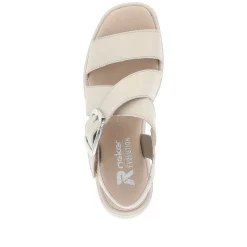Clearance Women'S Wedge Sandals Sand Beige Ladies Heeled Shoes
