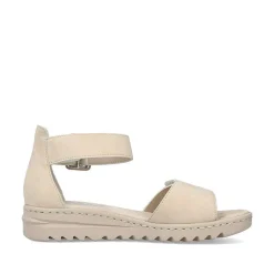 Clearance Women'S Wedge Sandals Light Beige Ladies Heeled Shoes
