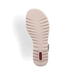 Clearance Women'S Wedge Sandals Light Beige Ladies Heeled Shoes