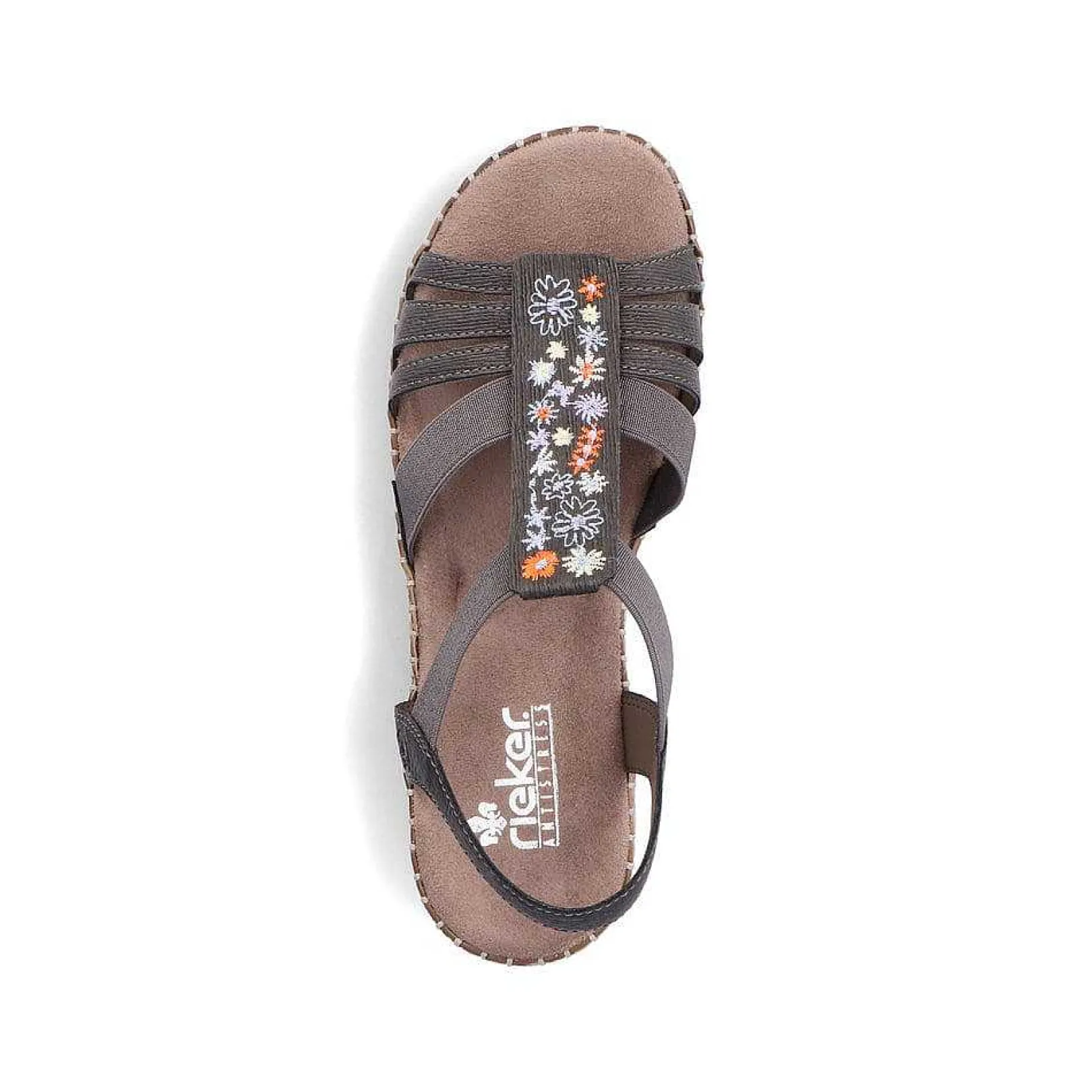 New Women'S Wedge Sandals Asphalt Gray Ladies Heeled Shoes