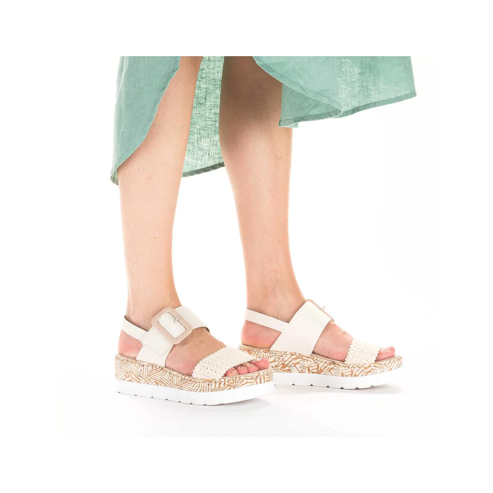Best Women'S Wedge Sandals Light Beige Ladies Vegan