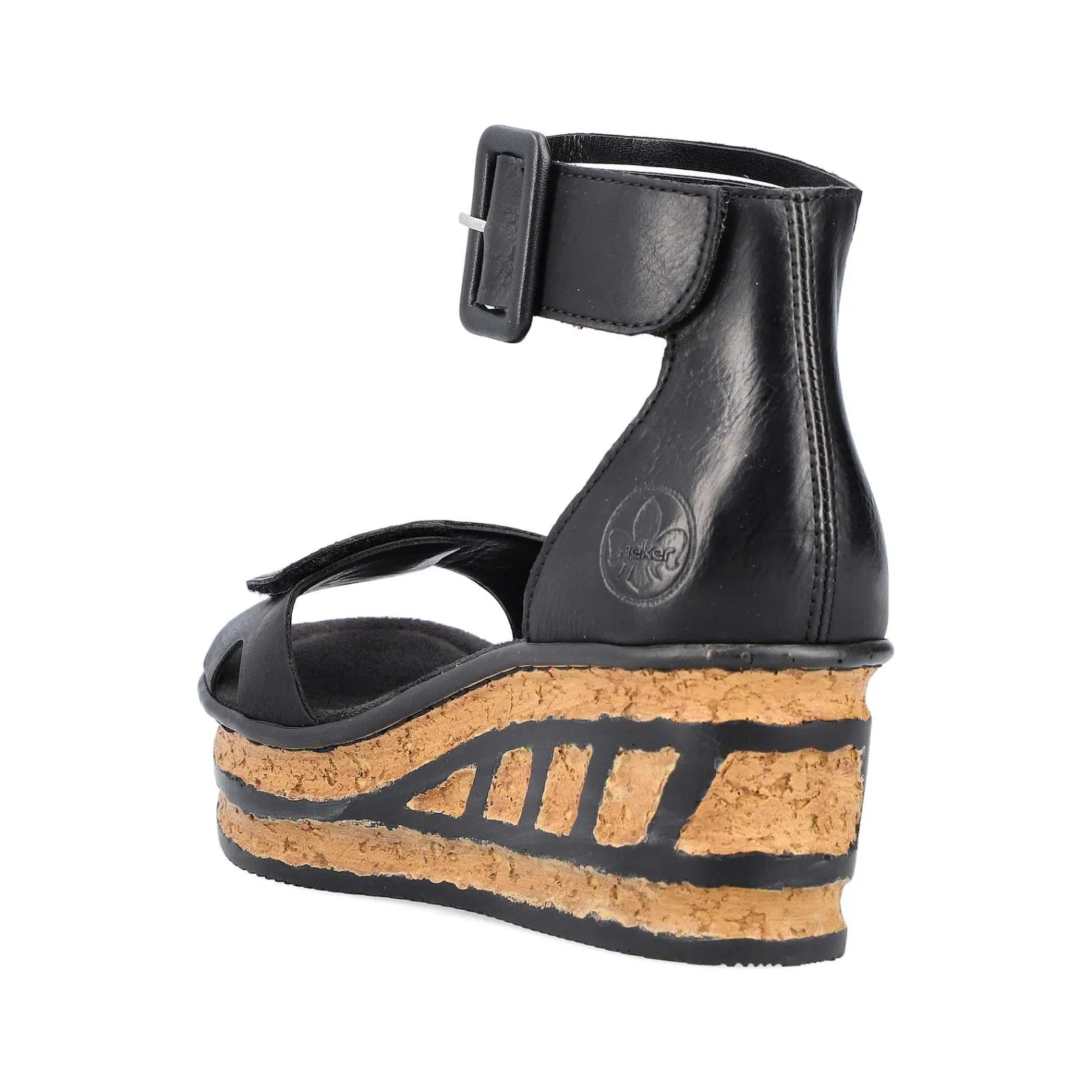 Discount Women'S Wedge Sandals Glossy Black Men'S Summer Shoes
