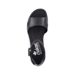 Discount Women'S Wedge Sandals Glossy Black Men'S Summer Shoes