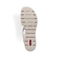 Outlet Women'S Wedge Sandals Champagne Ladies Sandals & Sandals