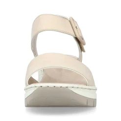 Outlet Women'S Wedge Sandals Champagne Ladies Sandals & Sandals
