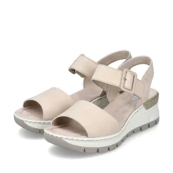 Outlet Women'S Wedge Sandals Champagne Ladies Sandals & Sandals