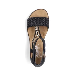 Online Women'S Wedge Sandals Night Black Ladies Sandals & Sandals