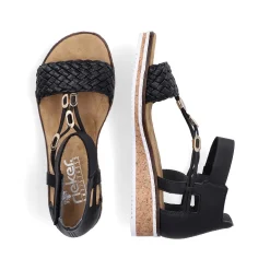 Online Women'S Wedge Sandals Night Black Ladies Sandals & Sandals