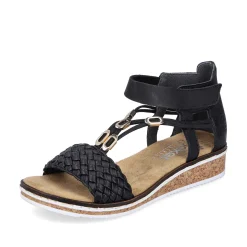 Online Women'S Wedge Sandals Night Black Ladies Sandals & Sandals